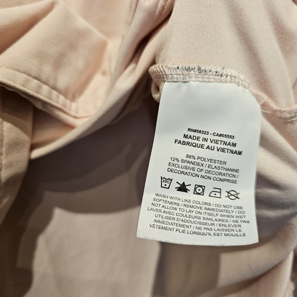 Nike Blush Pink Cropped Hoodie Size Medium - Picture 3 of 4